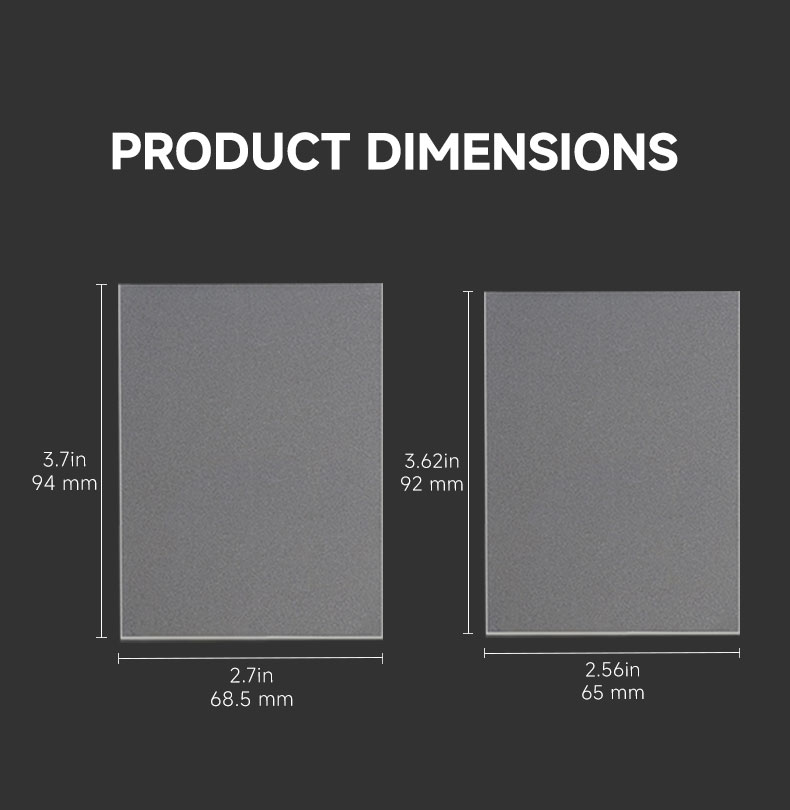 68.5x94mm/65x92mm Premium Clea - Collector Card Sleeve 评论和价格