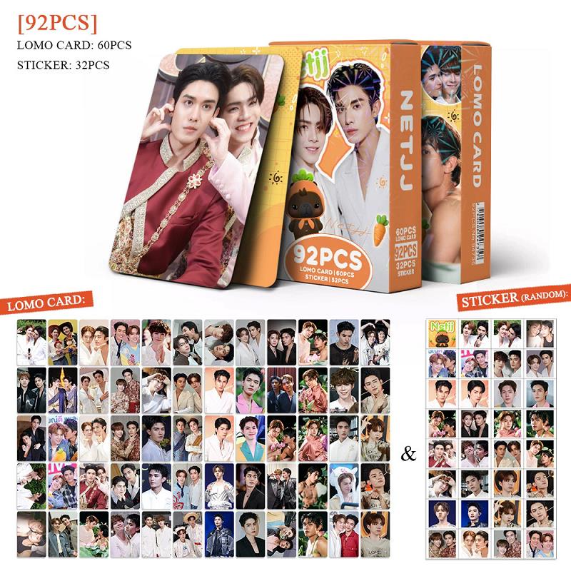 92Pcs/Set NetJJ Thai BL Actor  - Sticker Sheet Set 评论和价格