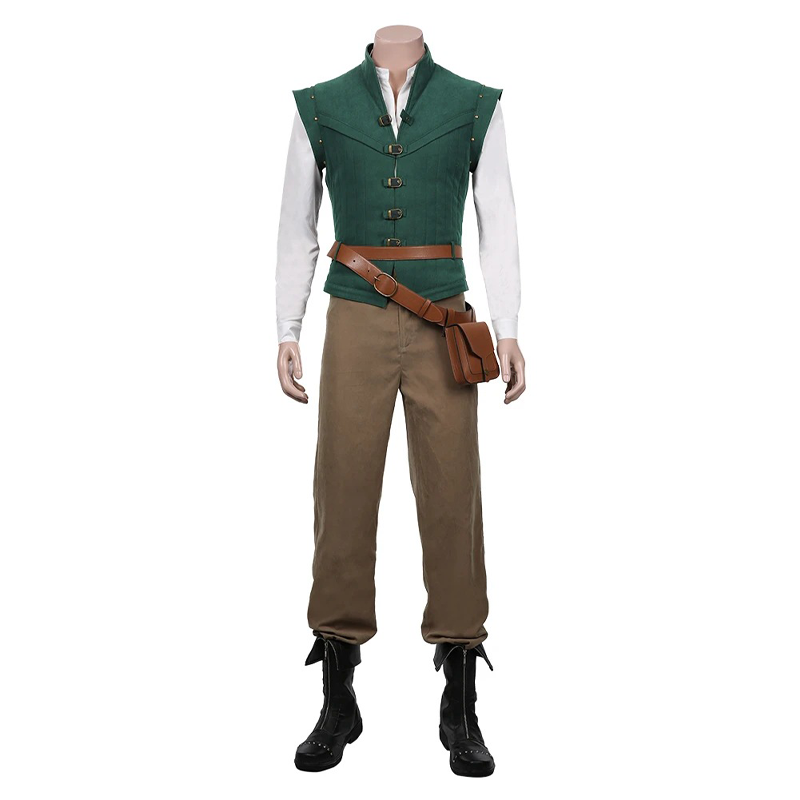 Flynn Rider Cosplay Costume Gr - Anime Merchandise Men 评论和价格