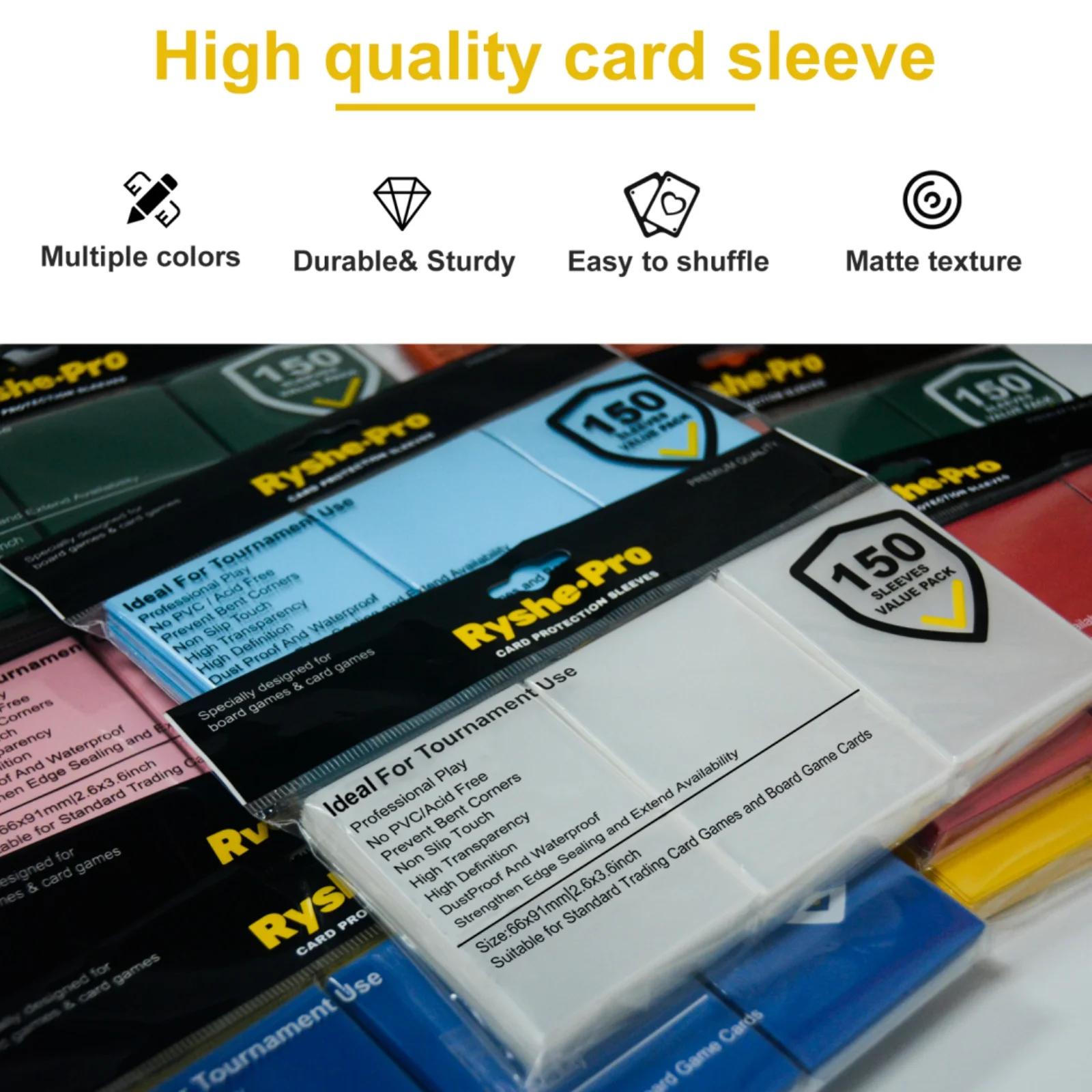 150Pcs 66*91mm Premium Card Sl - Collector Card Sleeve 评论和价格