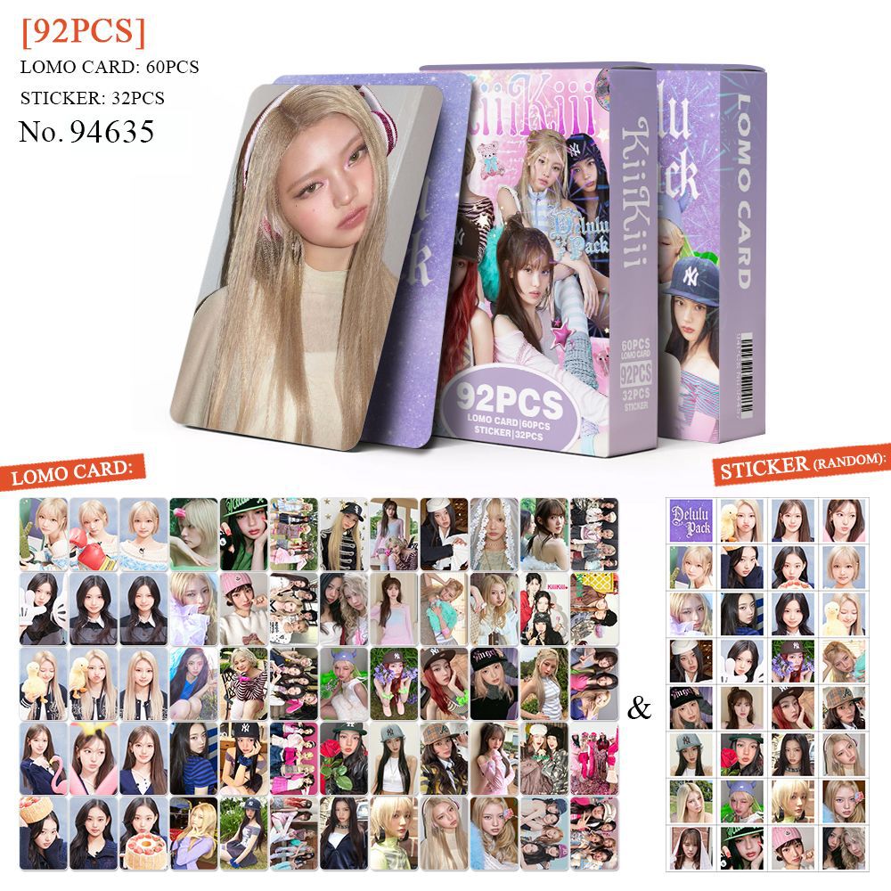 92pcs KiiiKiii Delulu Pack Pho - Sticker Sheet Set 评论和价格