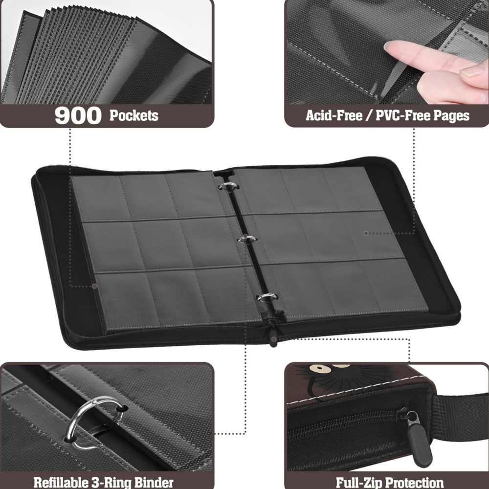 Card Binder 9 Pocket Double Si - Collector Card Sleeve 评论和价格