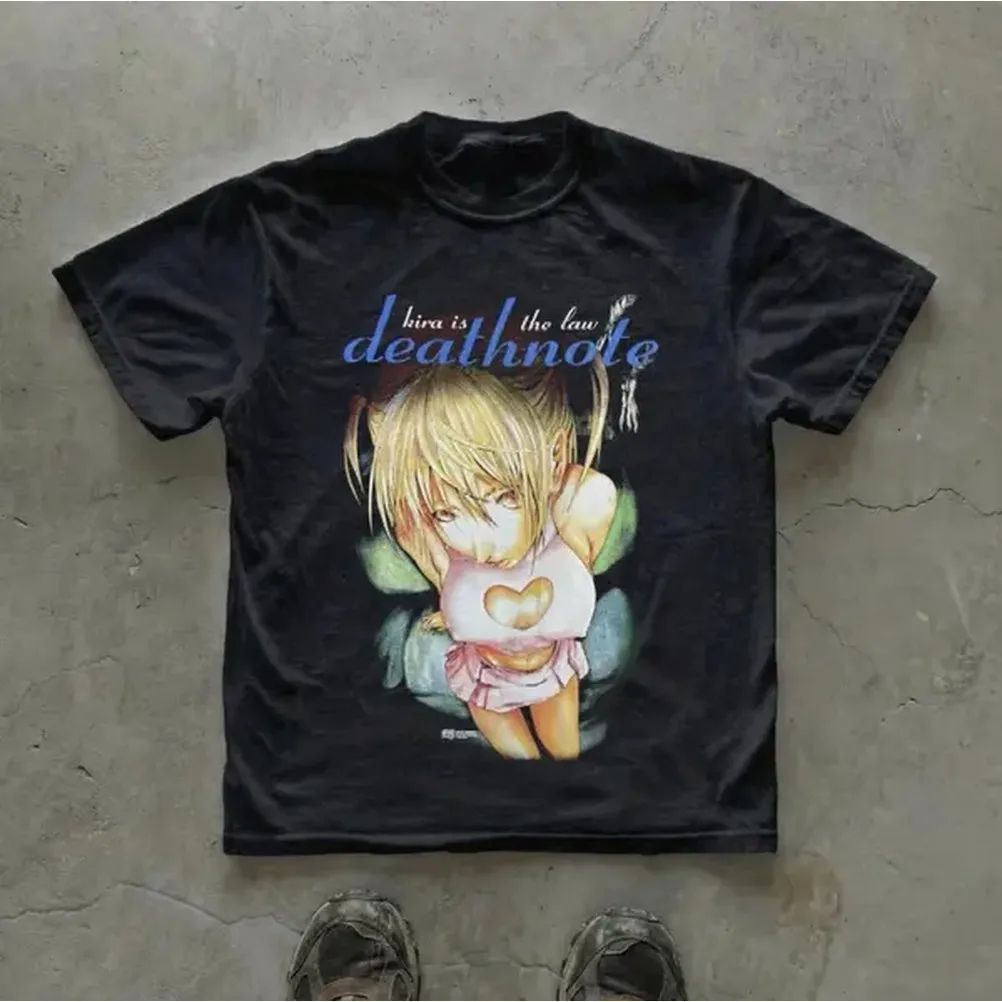 Misa Is The Law T-Shirt, Death - Anime Merchandise Men 评论和价格