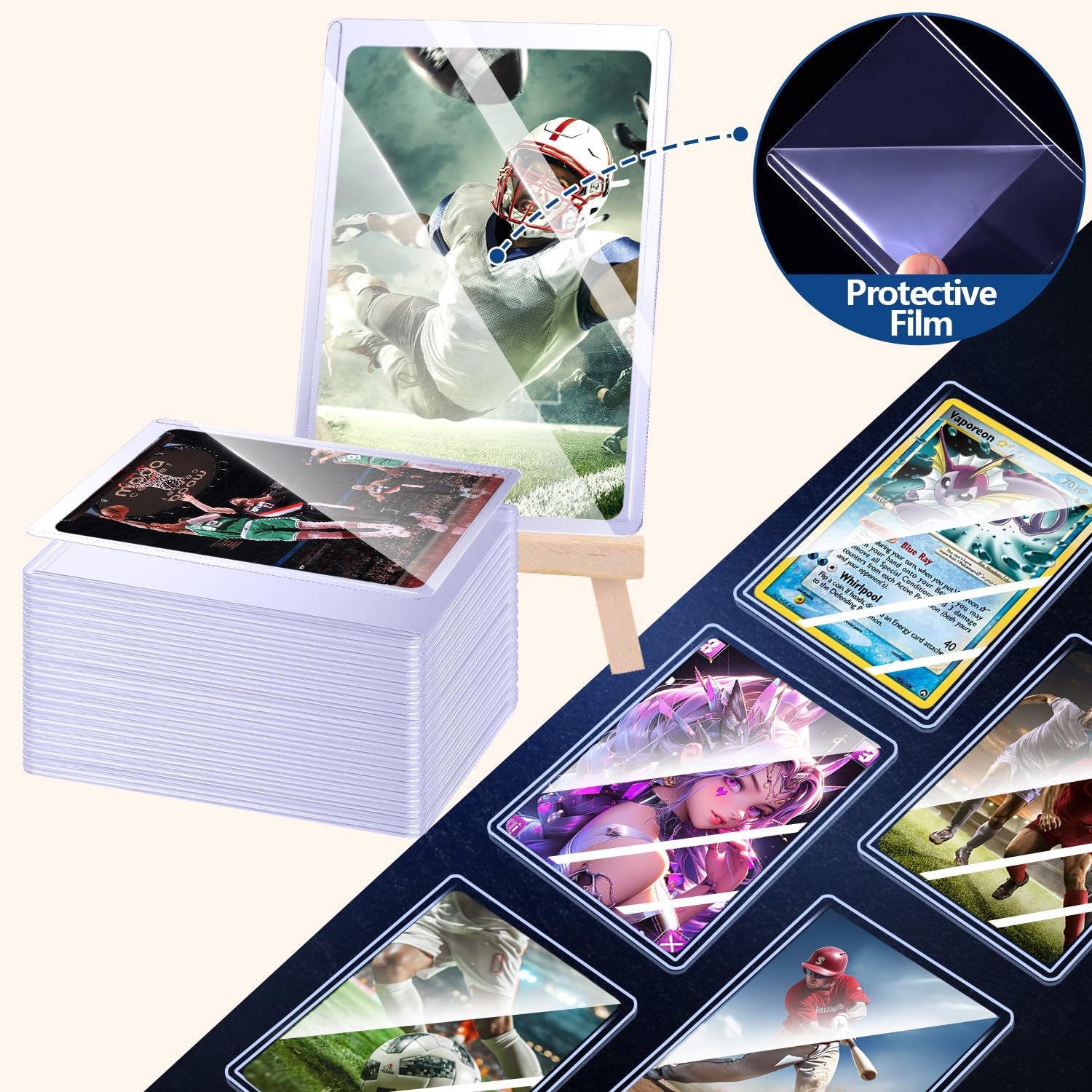 25-100pcs Hard Card Sleeves An - Collector Card Sleeve 评论和价格