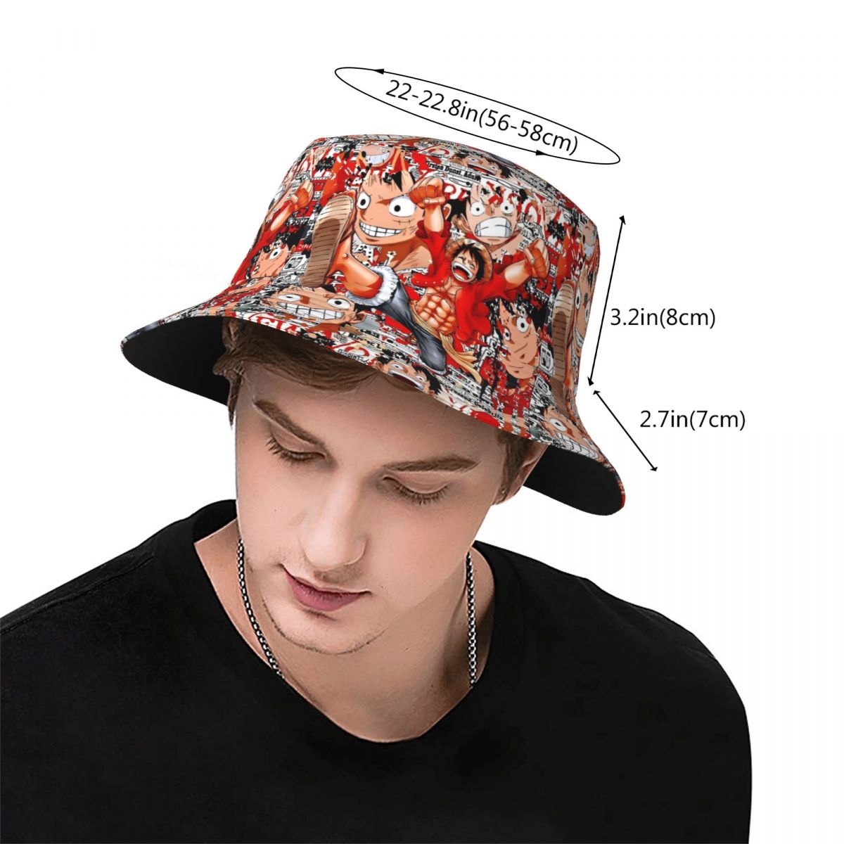 Anime One Piece Luffy Bucket H - Luffy Anime Merchandise 评论和价格