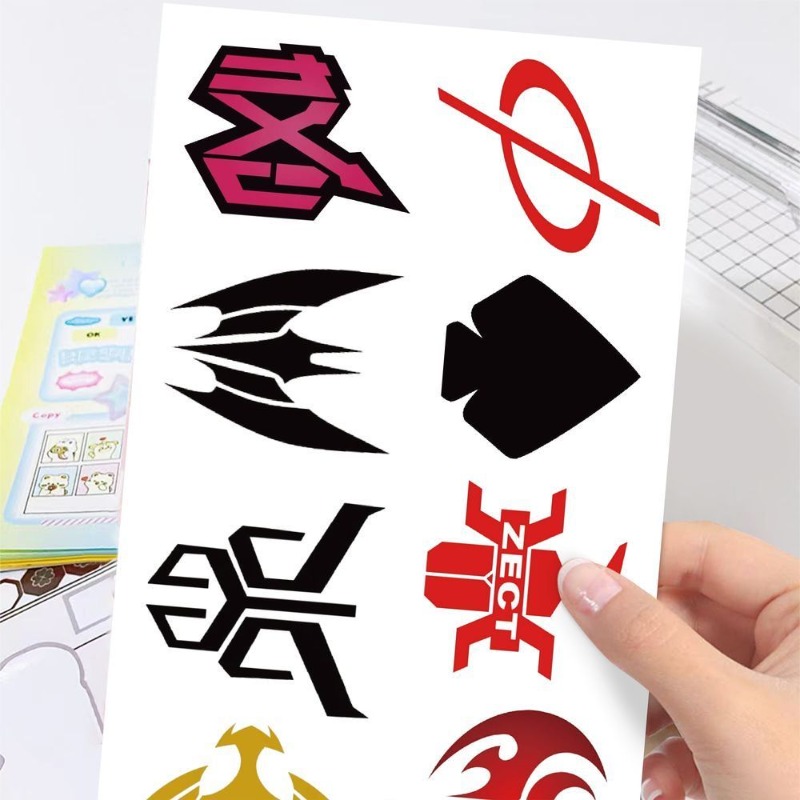 60 Sheets Kamen Rider Logo Sti - Sticker Sheet Set 评论和价格